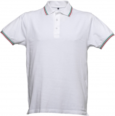 Tricou polo Aostra JRC, barbati, alb